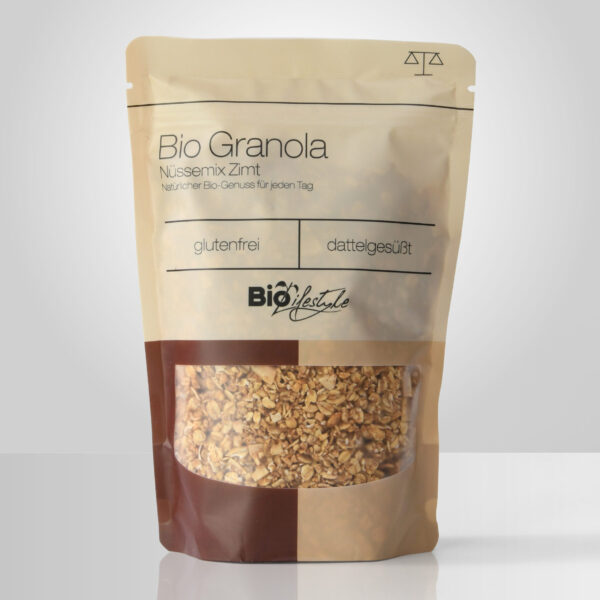 BioLifestyle Granola Nüssemix Zimt glutenfrei 350g